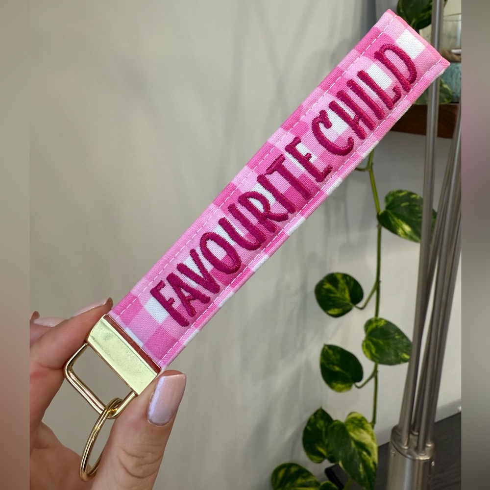 Funny keychain wristlet